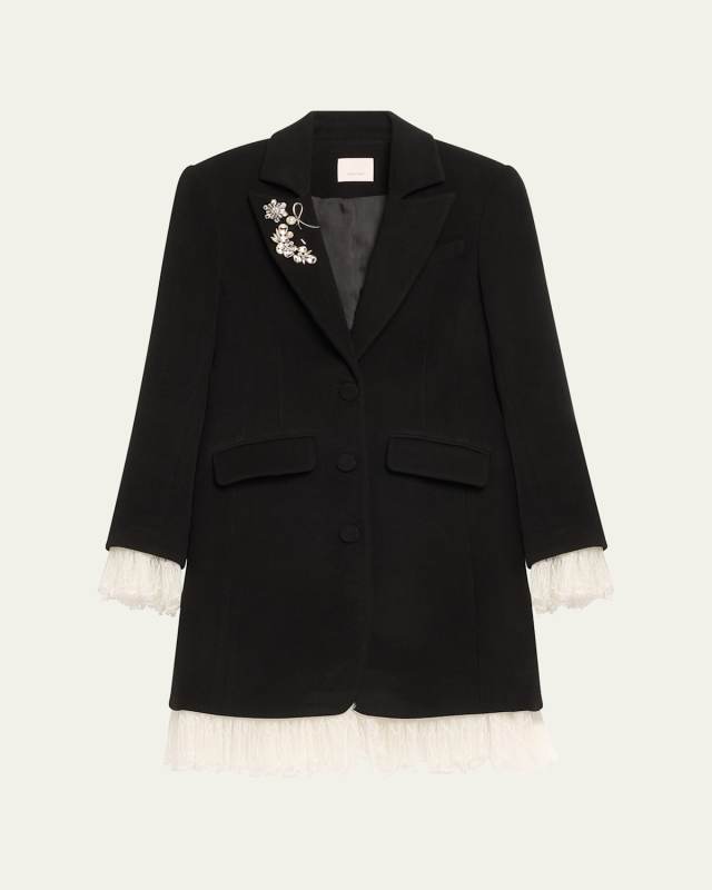 Roxie Lace-Trim Coat